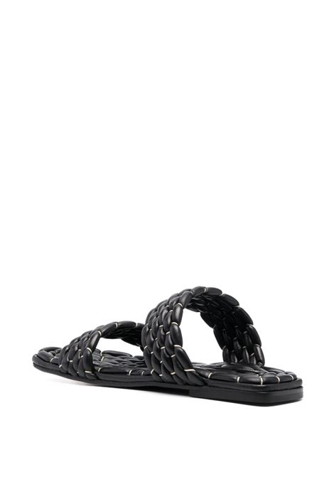 Slides with square toe in black - women DRIES VAN NOTEN | WS231589900